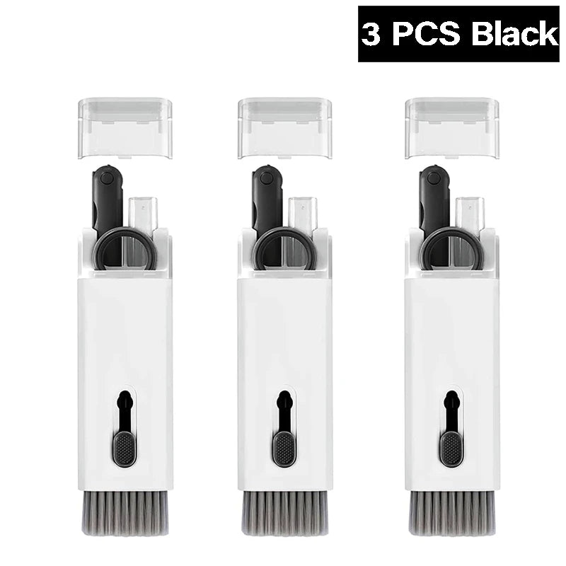Multifunctional 7-In-1 Computer Keyboard Cleaner Brush Kit Earphone Cleaning Pen Phone Screen Cleaner Keycap Puller Kit